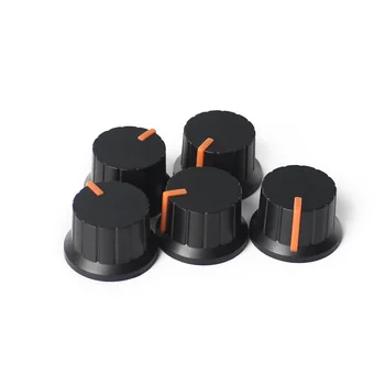 5PCS 24*15 mm Potenciometer Gumb Skp Cvet-osi Volume Gumbi za Nadzor Orange za Kodirnik