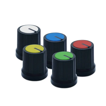 5PCS WH148 AG3 Potenciometer gumb Skp Premera 6 mm Rdeča/Modra/Zelena/Bela/Rumena/Oranžna Control nastavitev Glasnosti Gumbi