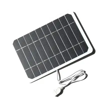 5W 5V Prenosni Solarni Polnilnik 5W 5V Prostem Solarni Polnilnik Za Mobilni Telefon, USB Sončne Plošče Z Visoko zmogljiv Monokristalne