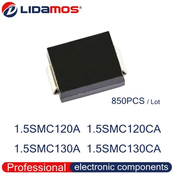 850PCS TVS 1.5SMC120A 120A 1.5SMC120CA 120C 1.5SMC130A 130A 1.5SMC130CA 130C, SMC NE-214AB SMD Tranzistor diode Visoke kakovosti