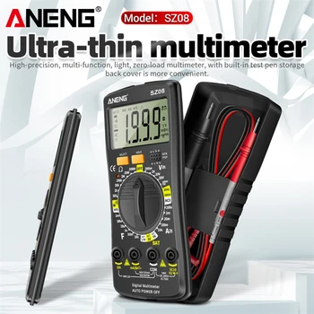 ANENG SZ08 Strokovno Digitalni Multimeter 2000 Šteje Ultra-tanek Shranjevanje Ročni Split LCD Auto DC Voltmeter Napetost IZMENIČNEGA toka Tester