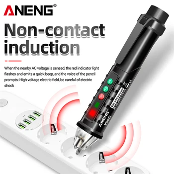 ANENG VD902 Digital AC Napetost Detektorji Smart brezkontaktno Tester Pero Meter 12-1000V Zvočni Alarm Senzor Električni Test Svinčnik