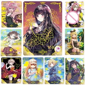 Anime Boginja Zgodba Nakano Azusa Kagura Ssr Kartice Igre Zbirka Redkih Kart Igrače za Otroke Fantje Presenečenje za Rojstni dan Darila