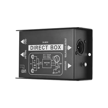 Audio Box Signal Pretvornika Zvoka DJ Oprema Sam Kanal DI-Box Pasivne Stereo POLJE DI-Box Neposredno Vbrizgavanje Audio Box