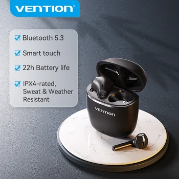 Banja Bluetooth 5.3 Slušalke TWS Res Brezžične Slušalke USB-C Nepremočljiva Stereo z Mikrofonom Hi-Fi se Dotaknite Nadzor Šport Čepkov
