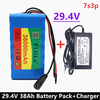 Batterie Litij-ionska pour velo électrique 7s3p, 24V, 38,0 ah, 18650 mAh, 29.4 V, 38000mAh, avec chargeur