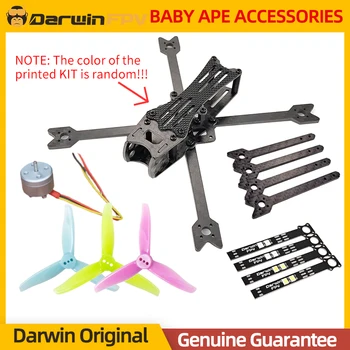 DarwinFPV Baby Ape 3-Palčni 142mm Medosno razdaljo Brnenje Quadcopter Frame KIT Ogljikovih Vlaken Roko LED Board 1104 4300KV Motornih RC FPV Deli