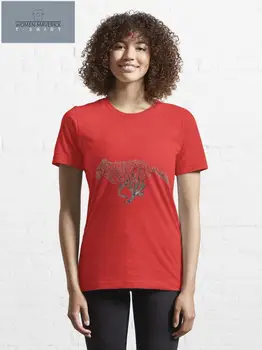 divji volkovi 2023 nov modni natisnjeni tees blagovne znamke grafični t srajce ulične oblačila za ženske