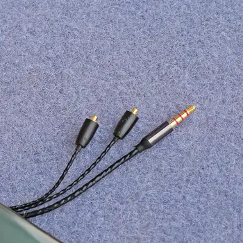 DIY 3,5 mm Snemljiv MMCX Slušalke Kabel z Mikrofonom Nadgrajeno Razširitev MMCX Pin Avdio Kabel 120 cm