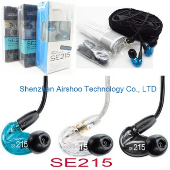 Dobra kakovost SE215 Earphons Hi-fi stereo Hrupa Preklic 3,5 MM MP 215 V uho Detchabl Ušesnih čepkov z Box