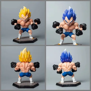 Dragon Ball Ž Mišične Akcije Vegeta Slika Igrače Figuras Anime Manga Figur GK Kip PVC Zbirka Model Darilo za Otroke