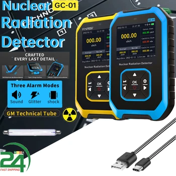 FNIRSI GC-01 Jedrsko Sevanje Detektor GM Geiger Števec X-žarki γ-žarki β-žarki Realnem Času Moniting Sevanja Dozimeter