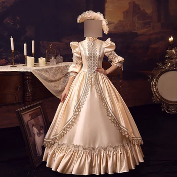 GUXQD višjega Sodišča Rokoko Baročno Marie Antoinette Žogo Obleke 18. Stoletja Renaissance Viktorijanski Obleke Maškarada Obleke