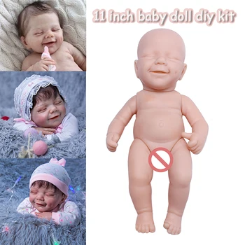 KAOS 11inch Mini Rodi Punčko Kit Priročno Lutka Mini aprila Mehki Vinil Nedokončane Lutka Deli Sveže Barve Bebe
