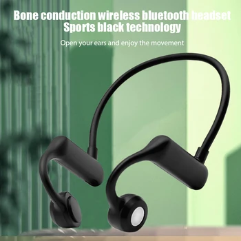 Kostno Prevodnost Slušalke TWS Brezžične Slušalke Bluetooth Neckband Šport Slušalk, Slušnih Slušalke Z Mikrofonom za Prostoročno