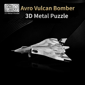 LIKALNIK STAR 3D Kovinski Puzzle D21116 Avro Vulcan Bomber Skupščine Model Gradnjo Kompleti za vbodno žago za Odrasle Model Hobi DIY Igrače