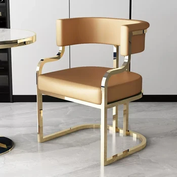 Luksuzni Jedilno Mizo Stol Design Zlati Eleganten Minimalističen Sodobne Fotelj Igro Na Prostem Sedie Sala Da Pranzo Funky Pohištvo