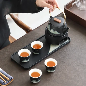 Luksuzni Kitajski Čaj Določa Tradicionalnih Skodelico Kave Evropske Čaj Nastavite Letnik Zisha Čajnik Juego De Te Porcelana Porcelana YYY35XP