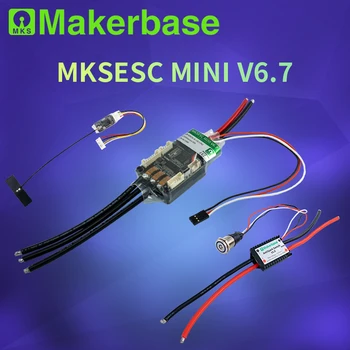 Makerbase VESC MINI 6.7 Električni Krmilnik za Skateboard z hladilnega telesa 13S ESC, ki Temelji na VESC 6.6