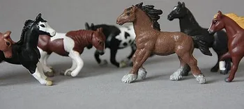 mala pvc slika Resnična simulacija modela igrača konj nastavite 20pcs/set