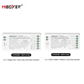 Miboxer Tuya 2.4 G WiFi zatemnitev/SCT/RGB/RGBW/RGBCCT Lučka LED Krmilnik Bluetooth, združljiva 4.2 12V 24V 2/3 v 1 Dimmer Luči