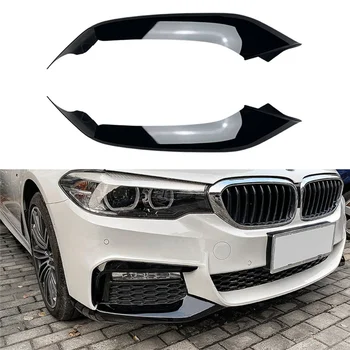 MP Slog Svetlo Črno Sprednji Odbijač za Ločevanje Lip Spojler Canards za BMW - je Serije 5 G30 G31 M Sport 525I 530I 2018-2020