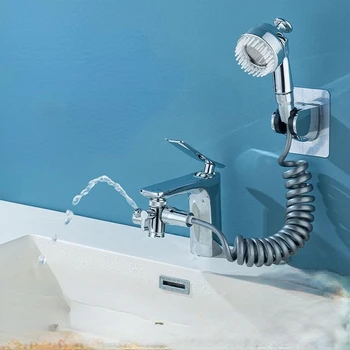 Multi-funkcijska Pipa Umivalnik Na Tuš Strani-v posesti za Pranje Las Šoba vzdrževanja zračnega tlaka Umivanje Obleko za Pranje Orodja