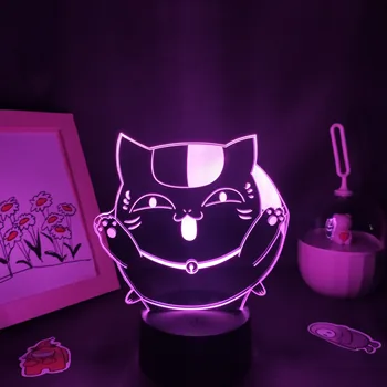 Natsume je Knjiga Prijatelji 3D Lava Svetilk Anime Slika Madara Plutus Mačka RGB Neon Nočne Luči Tabela Desk Dekor Natsume Yuujinchou