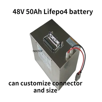 nepremočljiva 48V 50Ah Lifepo4 48v baterija 40AH BMS za 2000w Skuter kolo tricikel čoln varnostno napajanje +5A polnilnik