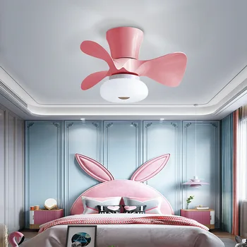 Nordijska stropni ventilator lučka restavracija spalnica majhne stropni ventilator, fantje in dekleta ustvarjalne frekvenčno pretvorbo otroški sobi DC ventilatorja