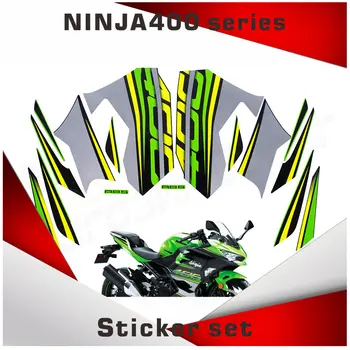Novi, Primerni za Ninja400 Ninja 400 R 2018 Oklep Nalepke Kit Aplicirano Motocikel Nalepke Nalepke Dirke