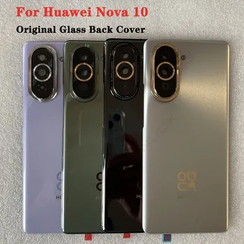 Novo Za Nova 10 Prvotno Kaljenega Stekla Nazaj Kritje Za Huawei Nova 10 Rezervnih Delov Nazaj Pokrov + Okvir Kamere