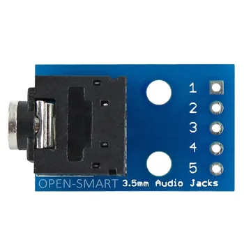 OPEN-SAMRT 2PCS 3.5 mm Audio Jack DIP Adapter svet 2-Kanalni Audio Zlom Odbor modul za DIY