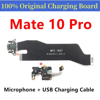 Original Nov Mikrofon Modul USB Polnjenje Dock Flat Kabel Za Huawei Mate 10 Pro Priključek Prilagodljiv Trak