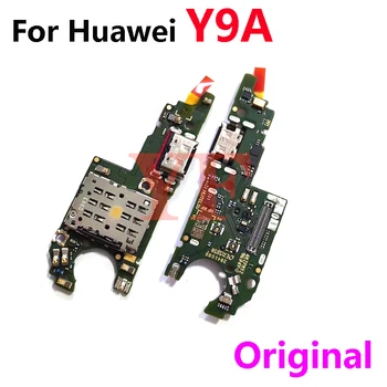 Original Za Huawei Y9A Y9S Y9 Prime 2019 Polnilnik USB Port Priključek Dock Z Mikrofonom & Kartice Sim Polnjenje prek kabla USB Flex Kabel