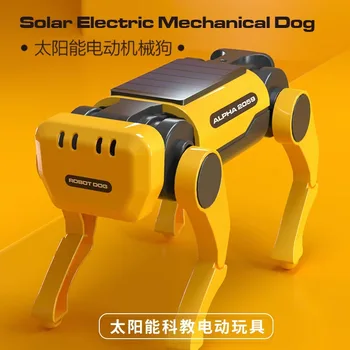 Otroci Solar Powered Električni Mehanski Pes Robot Znanost Technolog Izobraževalne Diy Skupščine Intelektualni Razvoj Igrače Darila