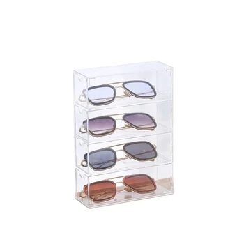 Očala škatla za shranjevanje predal vrsta velike zmogljivosti, lepota oči, sončna očala, kontaktne zaslon rack pravokotne akrilni prah za shranjevanje rack