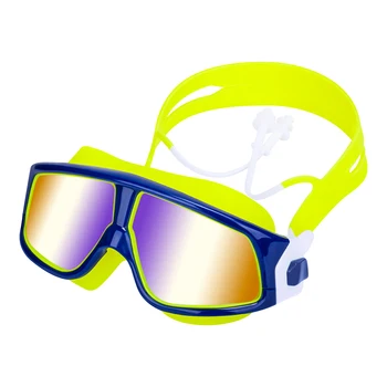 Plavanje Masko in Očala za Otroke Malčka Anti Fog Ne Pušča Jasno, Plavanje Očala UV Zaščita Očal za Fante, Dekleta, Bazen, Plaža