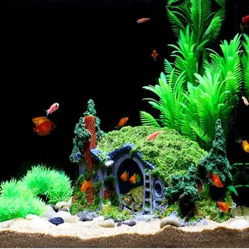 Plazilcev Luknjo Akvarij Zavetje Hiša Dekoracijo Fish Tank Ornament Želva Hermom Rakovice Tank Pribor Plazilcev Skriti Vrt Ozelenitev