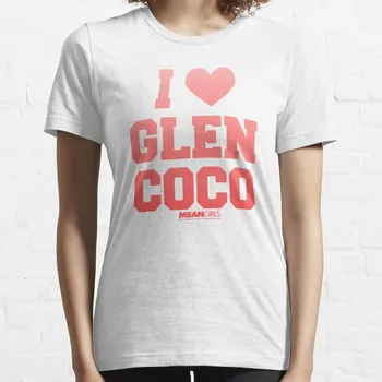 Pomeni, Dekleta Rdeče Krepko I Srce Glen Coco T-Shirt Bluzo smešno t shirt ženska grafični t srajce