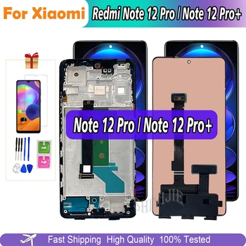 Preizkušen Original Za Redmi Opomba 12Pro Plus 12 Pro+ Za Xiaomi Redmi Opomba 12 Pro 22101316C Lcd Zaslon na Dotik Zaslon Skupščine