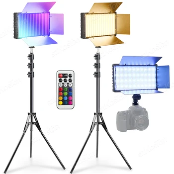 RGB LED Video Luč Plošči Bi-Color 3200K-5600K Fotografija Svetlobne Plošče Na Fotoaparatu Foto Studio Izpolnite Lučka Za Youtube Vlog