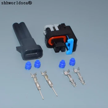 shhworldsea 0,6 mm 2 Pin/Način EV6 Injektor Auto Priključek za Avtomobilsko Vtičnico Priključite Žice S Podaljšek Za Jadro Excelle