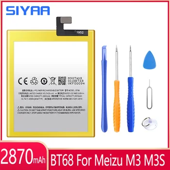 SIYAA BT68 Nadomestna Baterija Za Meizu M3 M3S mini Y685Q M688Q M688C M688M M688U Visoke Kakovosti Litij-Polimer Telefon Bateria