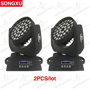 SONGXU 2pcs/veliko 36x10W 4in1 LED Zoom Gibljive Glave Luči LED Pranje Luči Stopnji Svetlobe/SX-MH3610Z