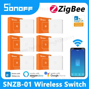 SONOFF SNZB-01 Zigbee Smart Gumb Preklopi Low-Battery Obvestila O eWeLink App Za ZBBridge Alexa googlova Domača stran Pomočnik IFTTT