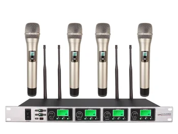 Standard Bolymic 5400 4 Kanalni Profesionalni Brezžični Brezžični Mikrofonski Sistem Microfoon Prenosne Slušalke Lavalier Mics
