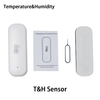 Tuya ZigBee/wifi Smart Temperature In Vlažnosti Tipalo baterijsko Brezžično Smart Home Security ForGoogle Alexa Doma