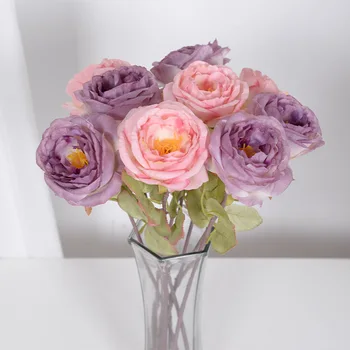 Umetna Vrtnica En Poudarek Rob, Surova Svila, Ponarejenega Cvet, Doma Poročni Dekoracijo, za Valentinovo