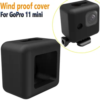 Vetrobransko steklo Protector za GoPro Hero 11 mini Primeru Windslayer Kritje Pene Windproof Ohišje za Gopro 11 črno mini Dodatki